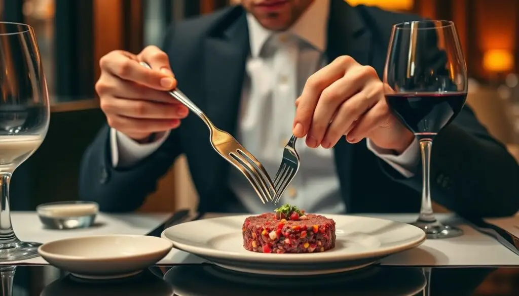 Eleganckie spożywanie tatara z zachowaniem zasad savoir-vivre