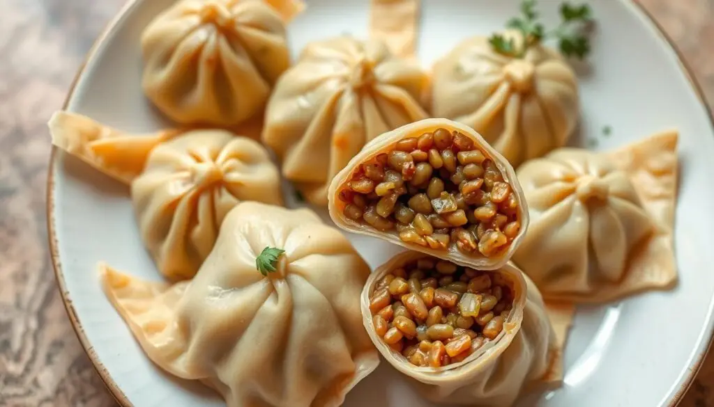 Gotowe pierogi z farszem z soczewicy o idealnej konsystencji Gotowe pierogi z farszem z soczewicy o idealnej konsystencji