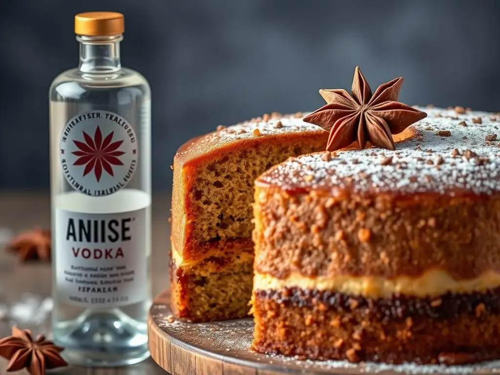 Wódka anyżowa z ciastem korzennym Wódka anyżowa z ciastem korzennym