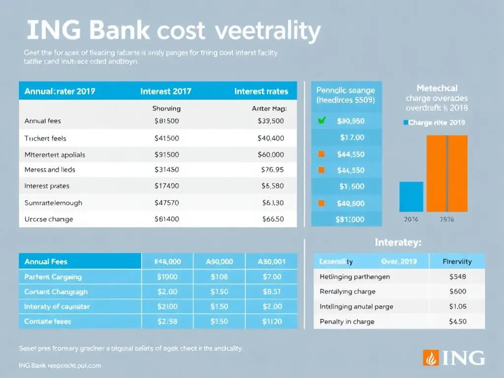 Zestawienie kosztów debetu w ING Bank Śląski