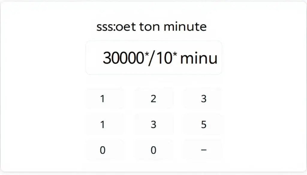Przykładowy kalkulator online do przeliczania sekund na minuty z wartością 600 sekund