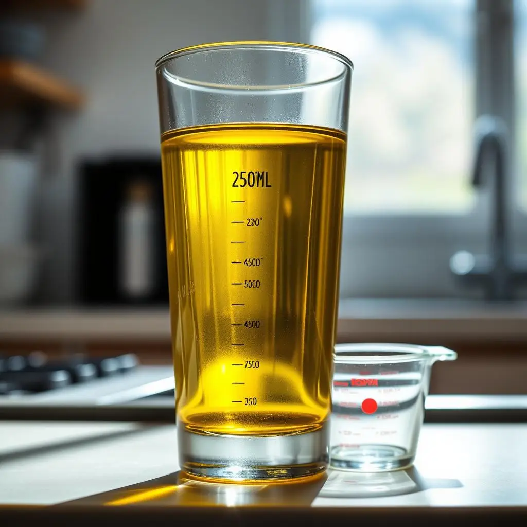 Szklanka oleju o pojemności 250 ml