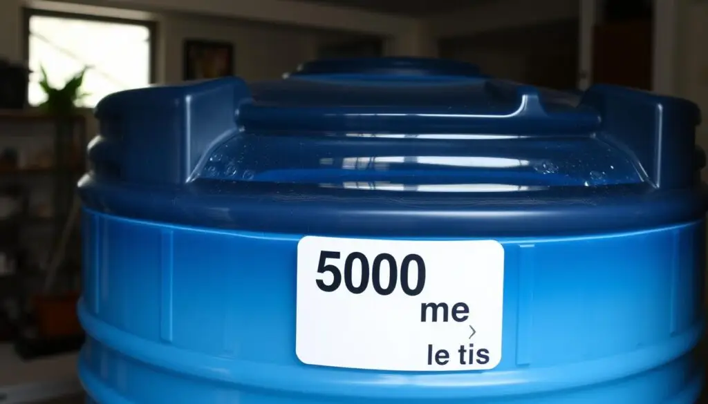 Zbiornik wodny o pojemności 5 metrów sześciennych wody (5000 litrów)