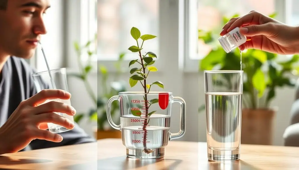 Codzienne zastosowania 250 ml wody - nawadnianie, pielęgnacja roślin i przygotowanie leków