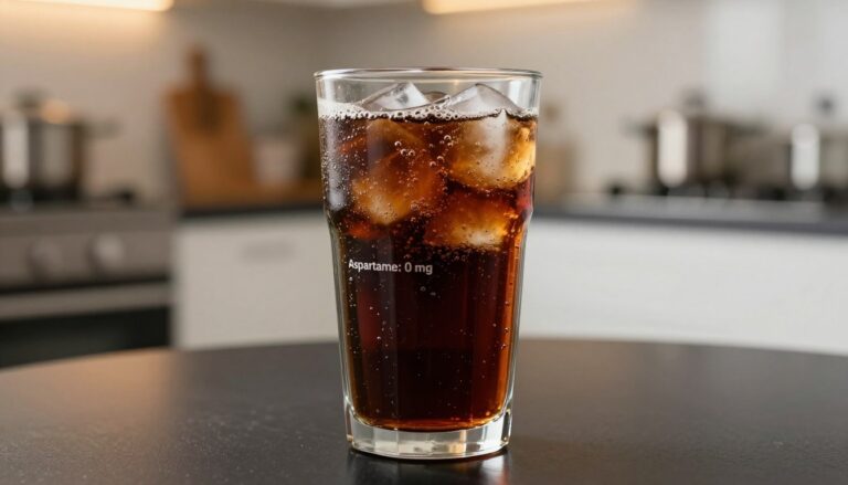 cola zero aspartam mg
